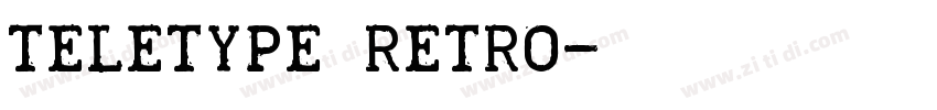 Teletype Retro字体转换